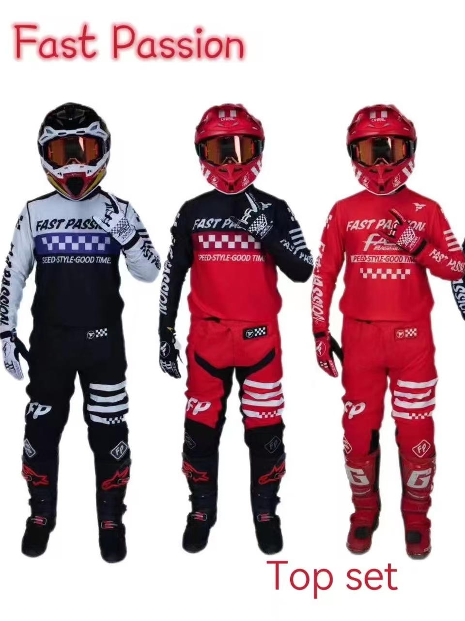 Motorcycle Gear Full Set - 2025, fastpassion voor fox Motocross Gear