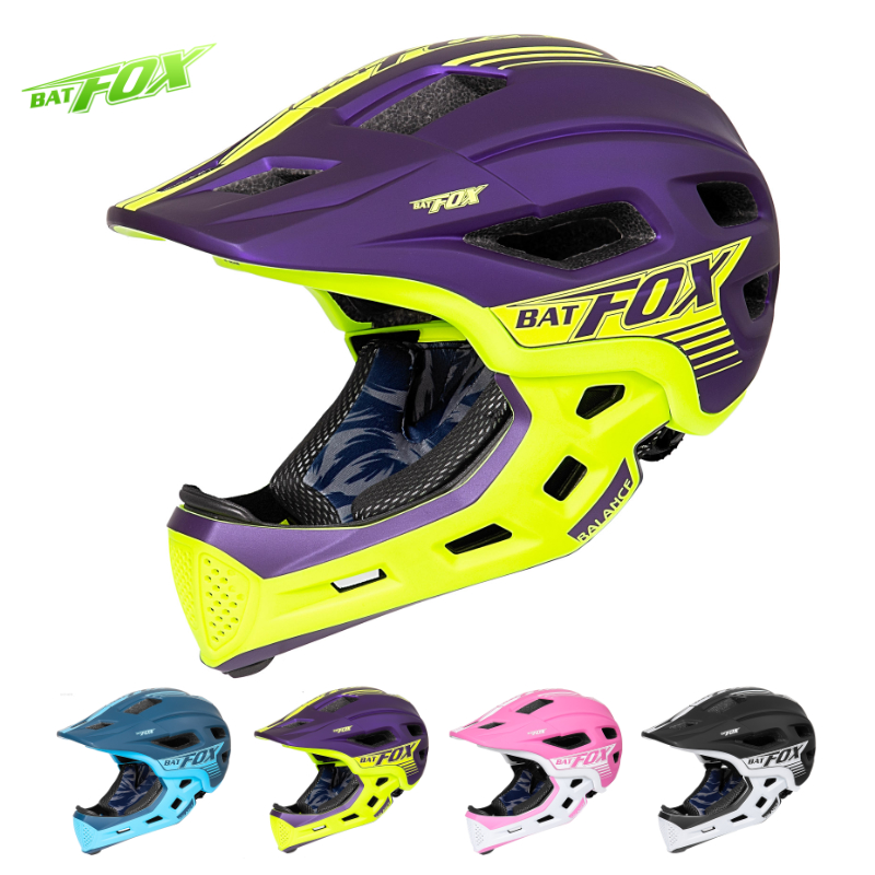 Motorcycle Gear Kids - BATFOX Integraalhelm Afneembare veiligheid voor kinderen