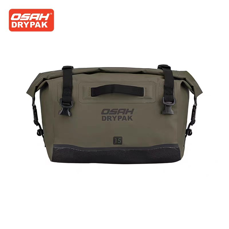 Motorcycle Gear Companies - OSAH Legergroene motortas 15L achterbanktas Helmtas