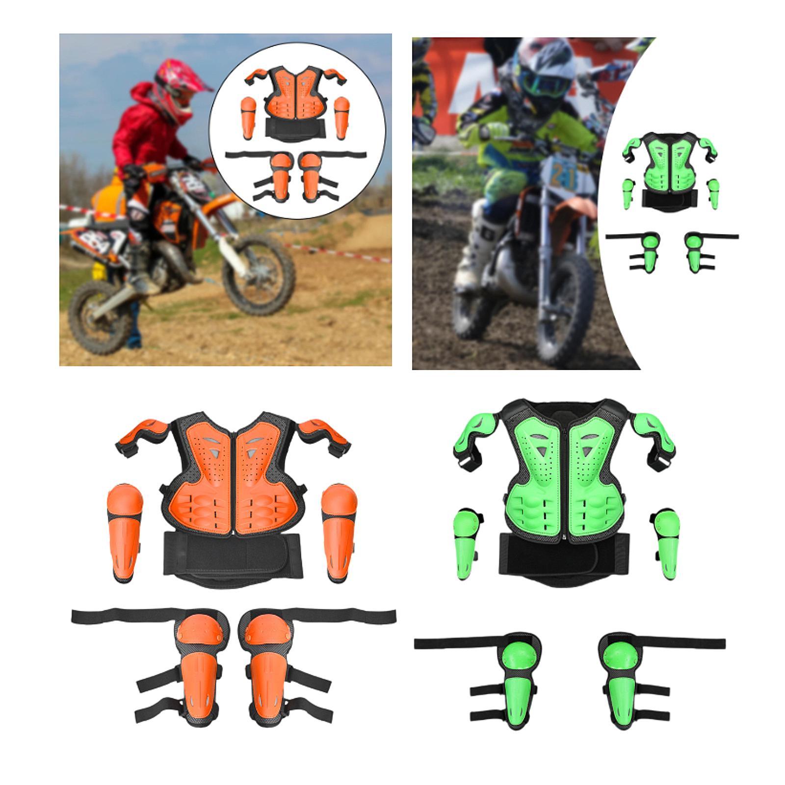 Motorcycle Gear Full Set - Kinderen Motorcross Uitrusting Set Beschermvest Borst
