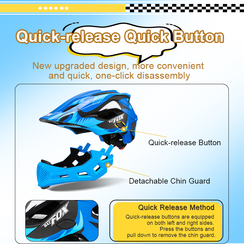 BATFOX Integraalfietshelm voor - Motorcycle Gear Kids recensie en prijs
