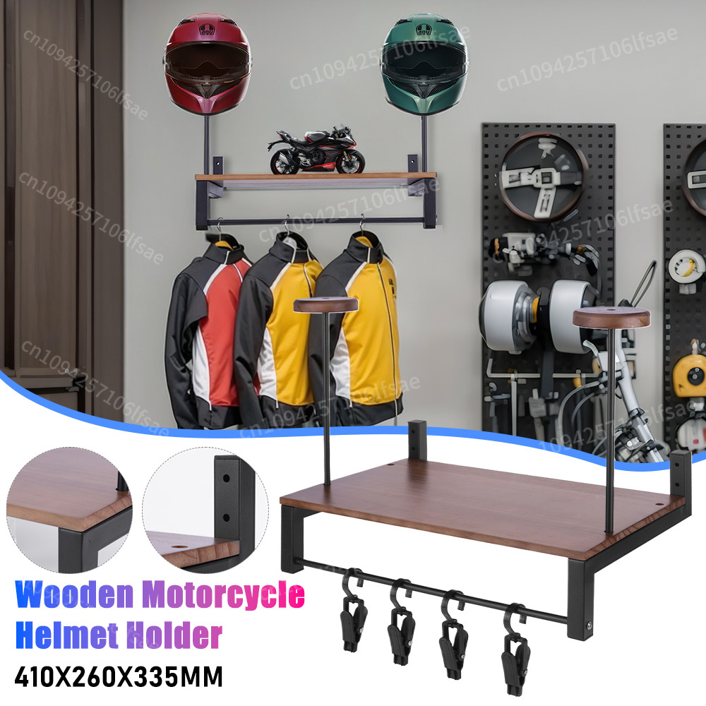 Houten displayrek voor motorfi - Motorcycle Gear Display Rack recensie en prijs