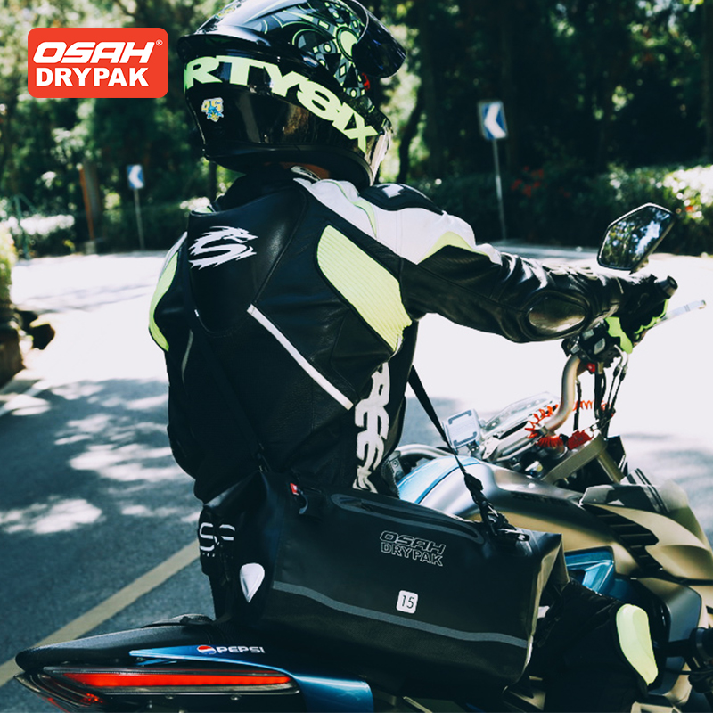 OSAH Legergroene motortas 15L  - Motorcycle Gear Companies recensie en prijs