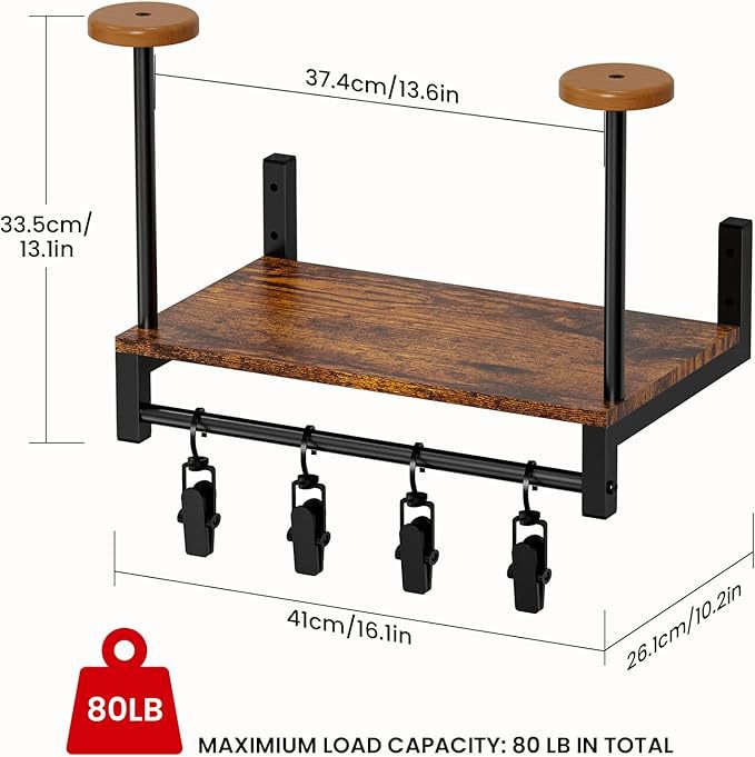 Wandmontage helmhouder houten  - Motorcycle Gear Display Rack recensie en prijs